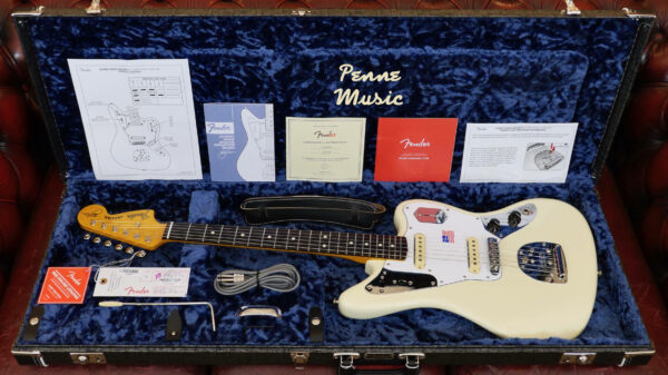 Fender Johnny Marr Jaguar Olympic White 0116400705 Made in Usa inclusa custodia rigida Fender