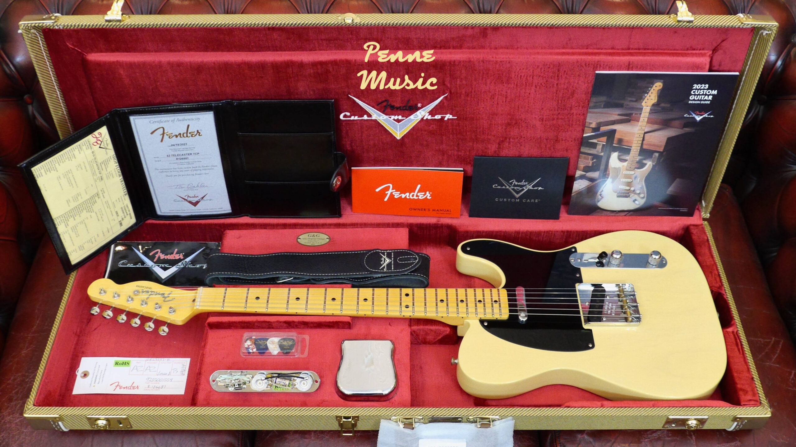 Fender Custom Shop Time Machine 1952 Tele Nocaster Blonde