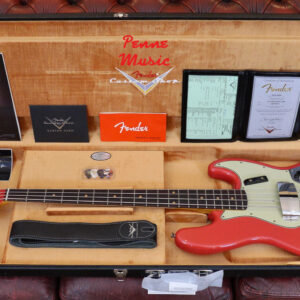 Fender Custom Shop Time Machine 1963 Jazz Bass Aged Fiesta Red J.Relic 1