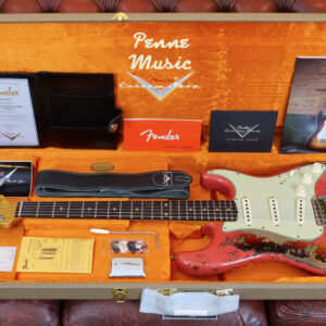 Fender Custom Shop Limited Edition 1961 Bone Tone Stratocaster Aged Fiesta Red over 3-Color Sunburst Super Heavy Relic 15/08/2024 1