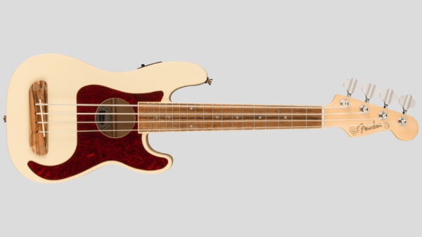 Fender Fullerton Precision Bass Ukulele Olympic White 0970583505 uke