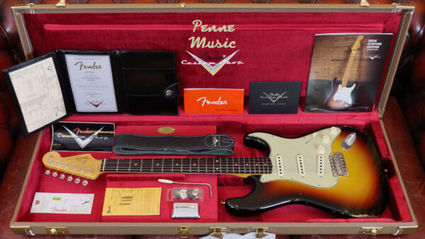 Fender Custom Shop Time Machine Late 1962 Stratocaster 3-Color Sunburst Relic 9236081223