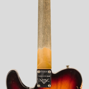 Fender Custom Shop Limited Edition 1964 Bobbed Telecaster Thinline 3-Color Sunburst Relic 2