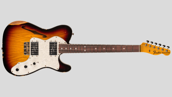 Fender Custom Shop Limited Edition 1964 Bobbed Telecaster Thinline 3-C Sunburst Relic 9236091055