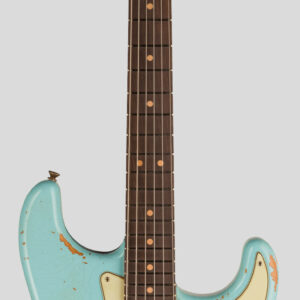 Fender Custom Shop Limited Edition 1964 L-Series Stratocaster Aged Daphne Blue Heavy Relic 1