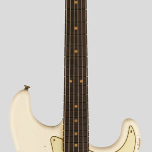 Fender Custom Shop Limited Edition 1964 L-Series Stratocaster Aged Olympic White Heavy Relic 1