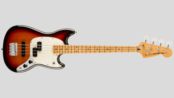 Fender Player II Mustang Bass PJ 3-Color Sunburst 0140492500 con custodia Fender in omaggio