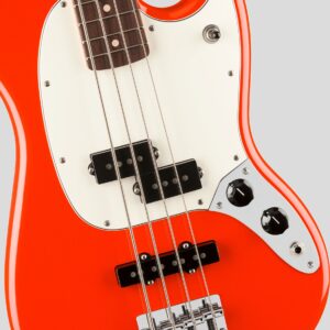 Fender Player II Mustang Bass PJ Coral Red 4