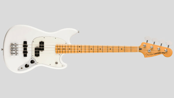 Fender Player II Mustang Bass PJ Polar White 0140492515 con custodia Fender in omaggio