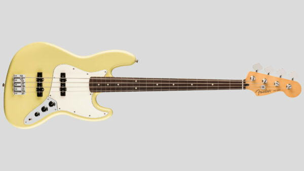 Fender Player II Jazz Bass Hialeah Yellow 0140480561 con custodia Fender in omaggio