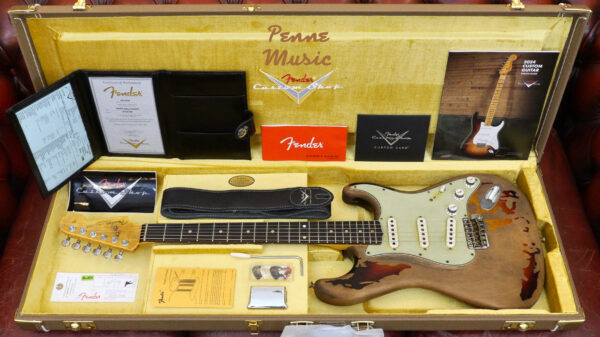 Fender Custom Shop Rory Gallagher Strato 3-Color Sunburst Relic 06/09/2024 9235001128 Made in Usa