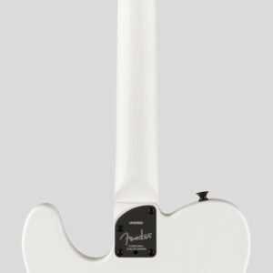 Fender Jack White Telecaster Triplecaster Satin Arctic White with Black Top 2