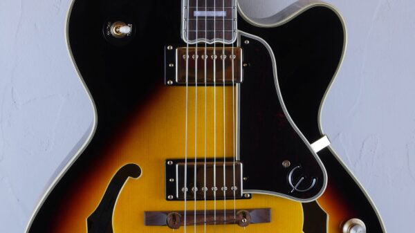 Epiphone by Gibson Joe Pass Emperor II Pro Vintage Sunburst 2021 custodia in omaggio