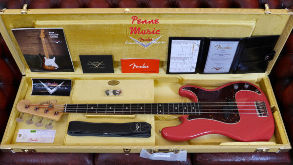 Fender Custom Shop Pino Palladino Precision Bass Fiesta Red over Desert Sand Relic 9235001329