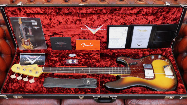 Fender Custom Shop Time Machine 1963 Precision Bass Aged 3-C Sunburst J. Relic 13/09/2022 9235001589