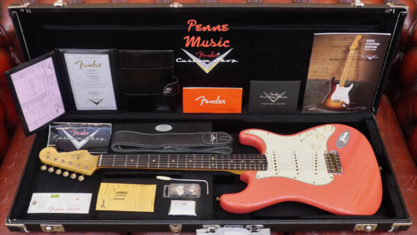 Fender Custom Shop Time Machine 1964 Strato Faded Aged Fiesta Red Journeyman Relic 9235001580