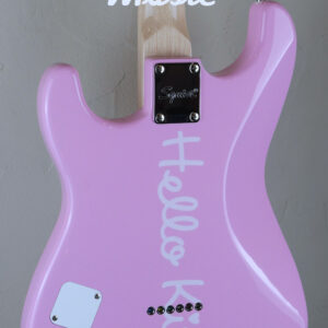 Squier by Fender x Hello Kitty Stratocaster Pink #138 + Gig Bag + Fuzz Pedal + Strap + Cable + Pick Tin 4